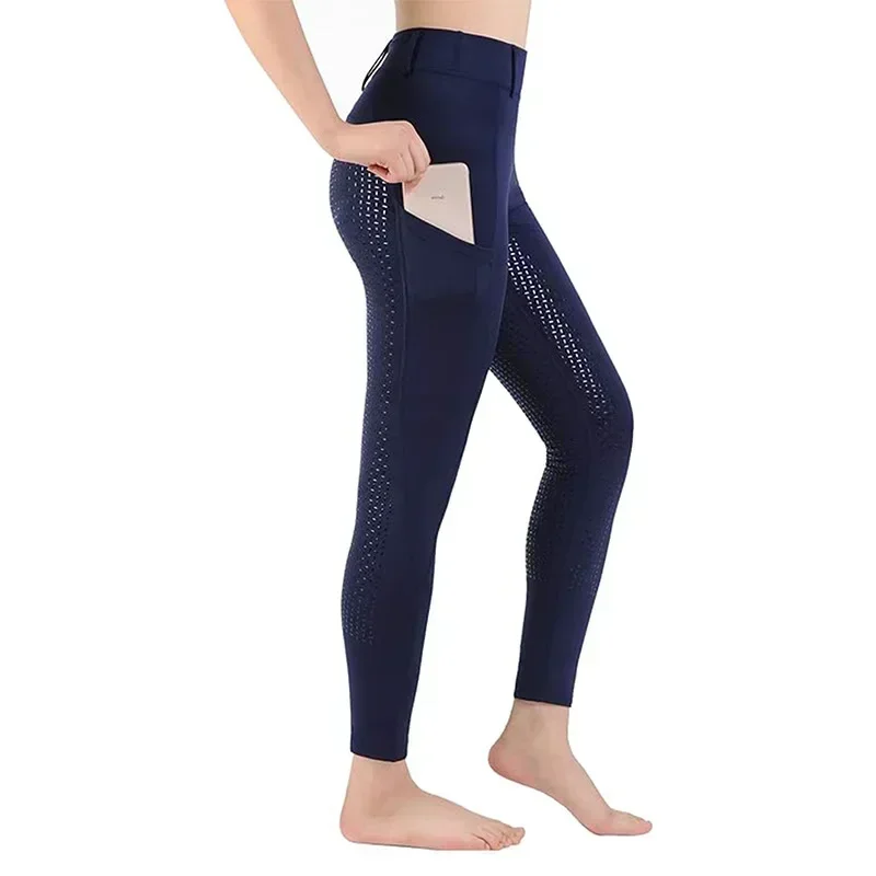 Pantaloni equestri estivi pantaloni da equitazione da competizione in Silicone Super elasticizzato da uomo e da donna