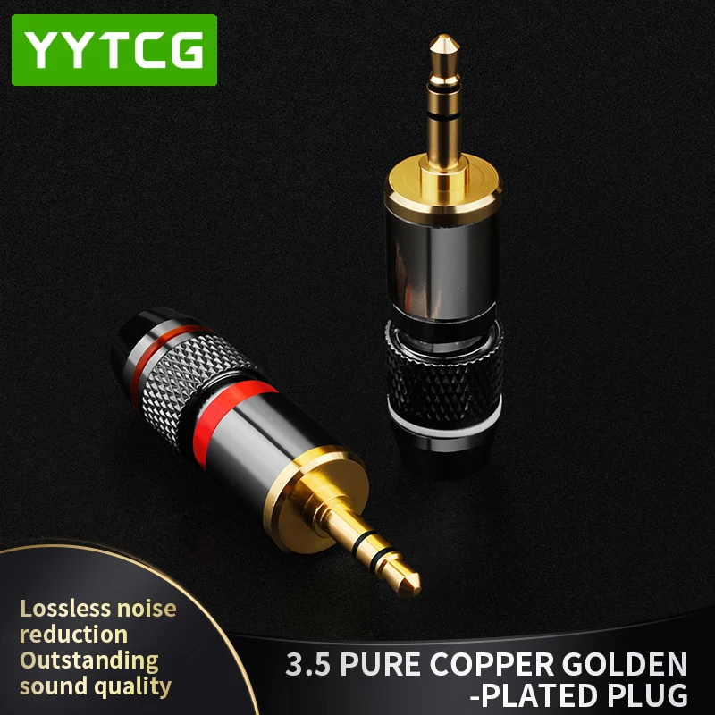 YYTCG 3.5mm Jack Stereo Welding Plug For Mixer Microphone Guitar Speaker Connectors Audio Adapter 3.5 Mm Connector Male