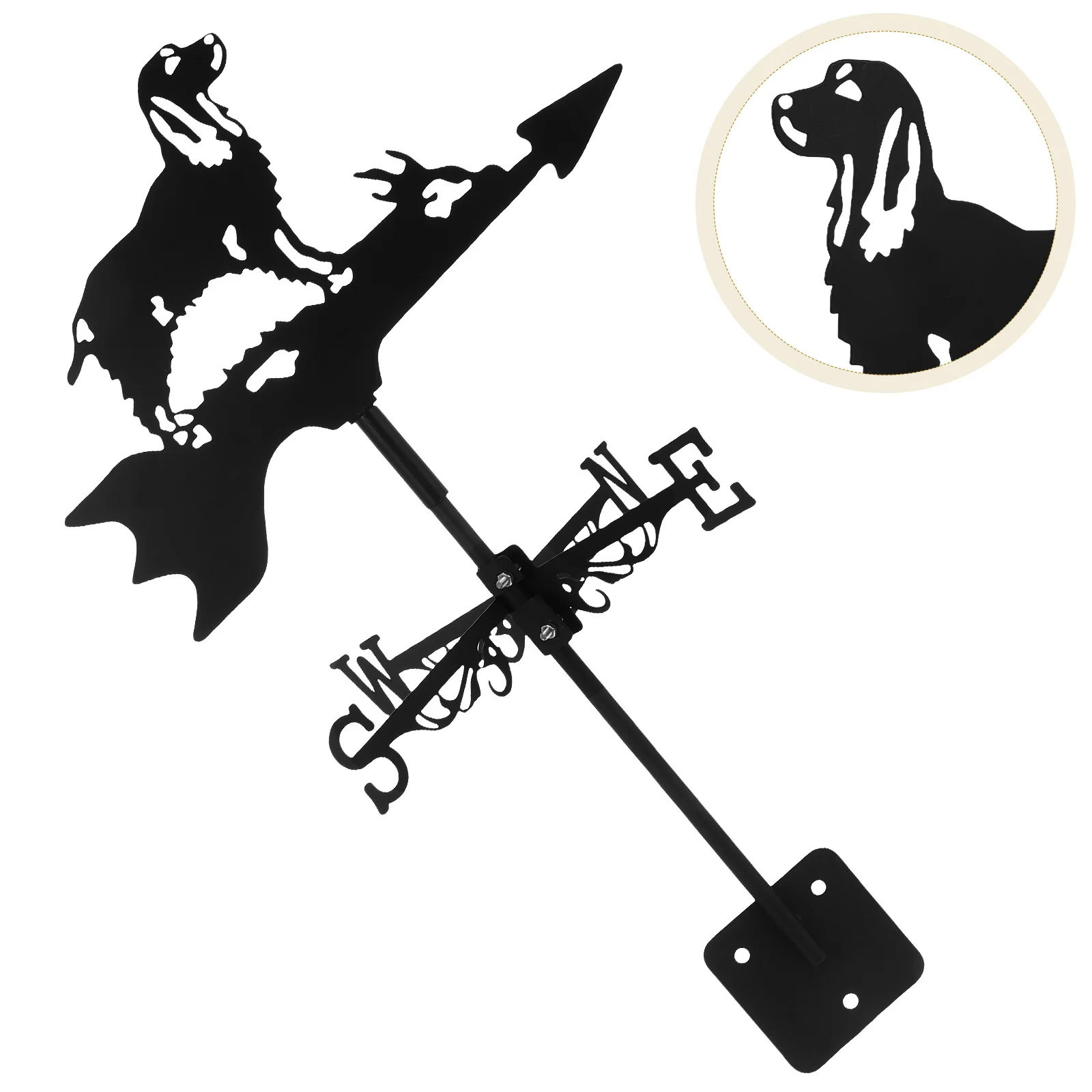 

Collie Dog Weather Vane Iron Decorative Outdoor Wind Direction Indicator Roof Garden Yard Patio Weathervane Garden Decor Metal
