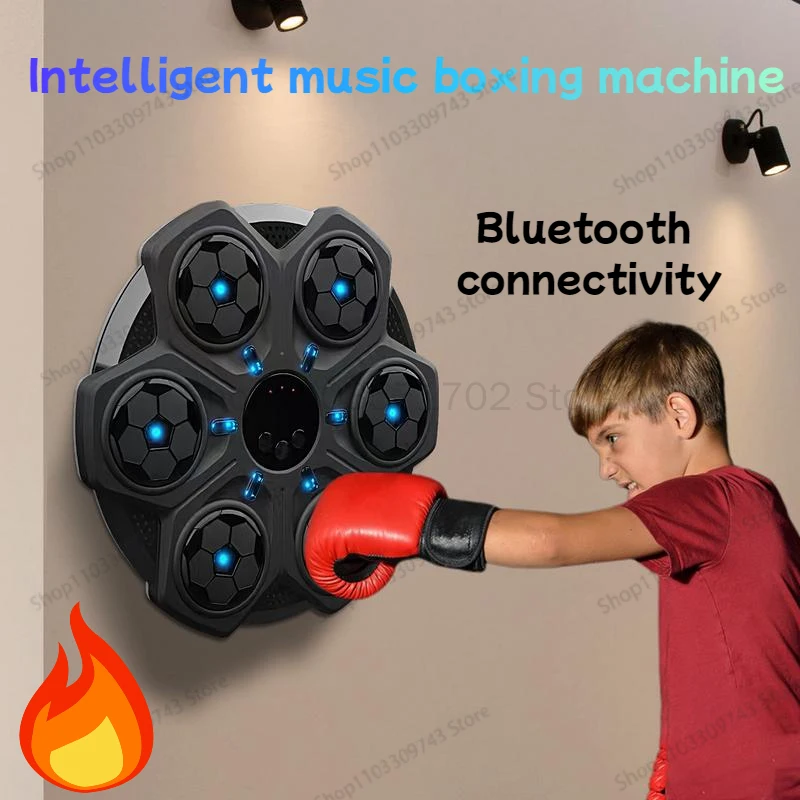 

Boxing Game Wall Smart Bluetooth Music Punch Box Machine Interactive Boxing Music Workout Machine Wall Boxing Punching Workout