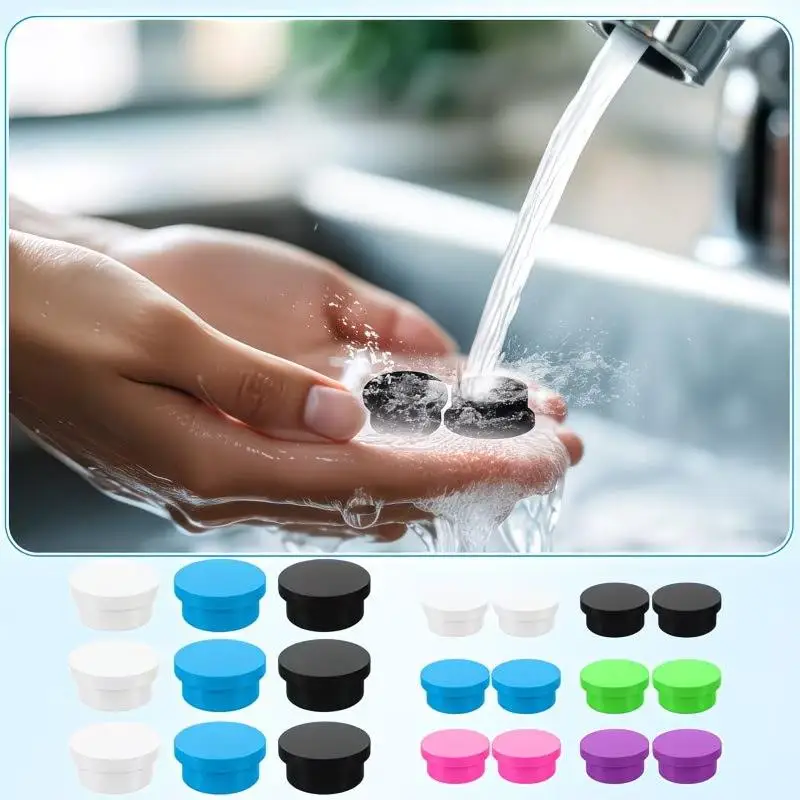 Food Grade Silicone Peptide Vial Protective Caps Reusable Lids Fit 3ml 5ml Glass Vials 6/16pcs for Liquid Subpackage