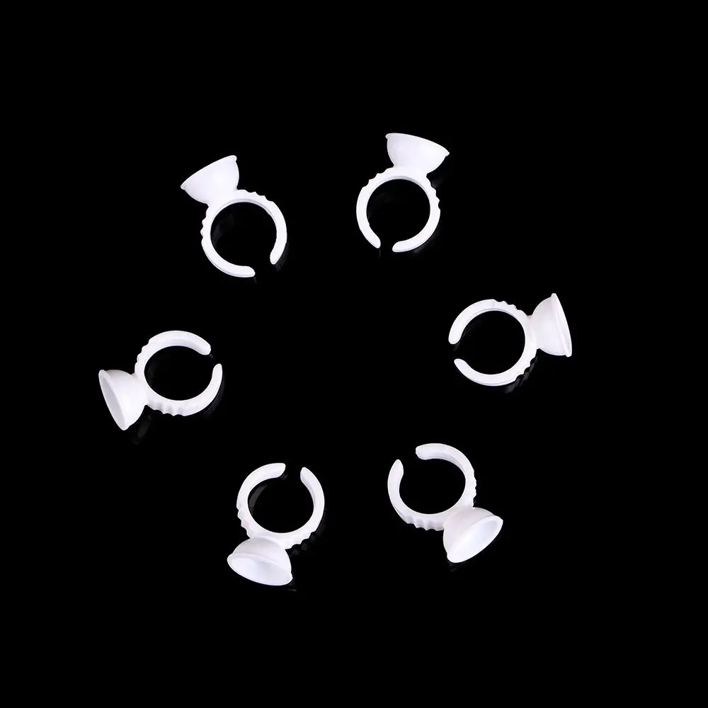 Kit Tool Disposable Eye Lashes Ring Pallet Lash Adhesive Pallet Glue Ring Glue Pallet Grafting Eyelash Tool Eyelash Extensions