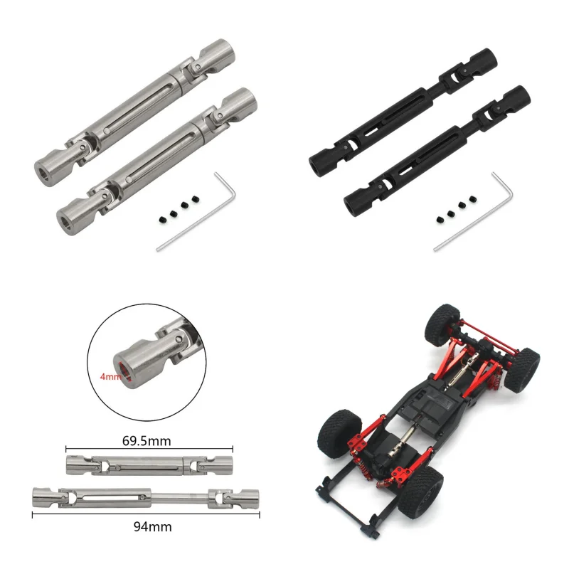 Metal Drive Shaft MN 1/12 MN82T LC79 MN82S MN82Pro MN82 MN168 MN78 Remote Control Car Middle Shaft Parts