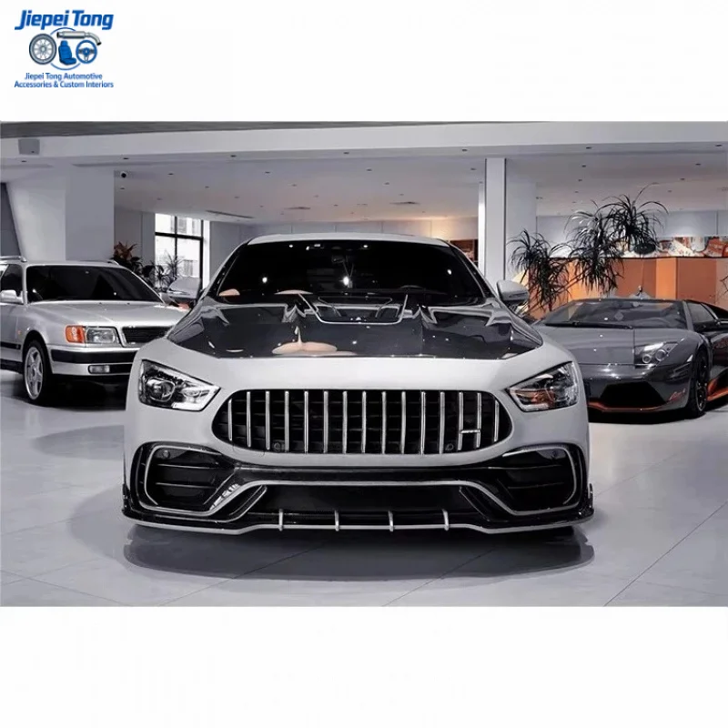 IMP Ver.2 Part Carbon Fiber Hood Bonnet with Explosion Proof Glass For GT50 GT53 GT43 GT63 GT63S 4Door Coupe X290