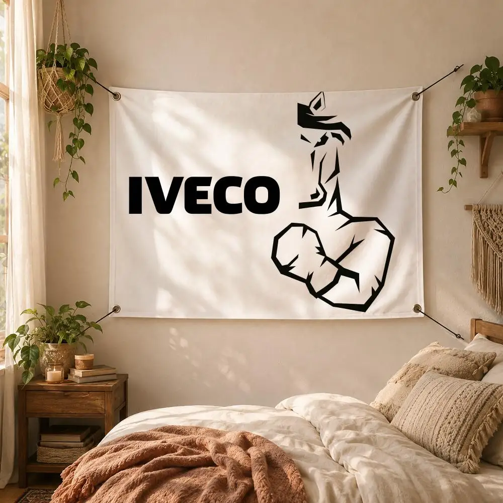 Brand Popular Premium Classic Iveco Flags Decorative Flag Banner for Outdoor Garden Yard Camping Party Home Wall Hanging Decor