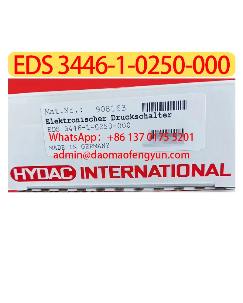 EDS 3446-1-0250-000 مستشعر الضغط الجديد، أصلي وأصلي، شحن سريع، EDS 3446 1 0250 000