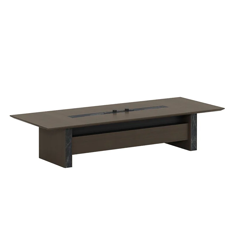 

Modern high-end large conference table and chair combination business office furniture