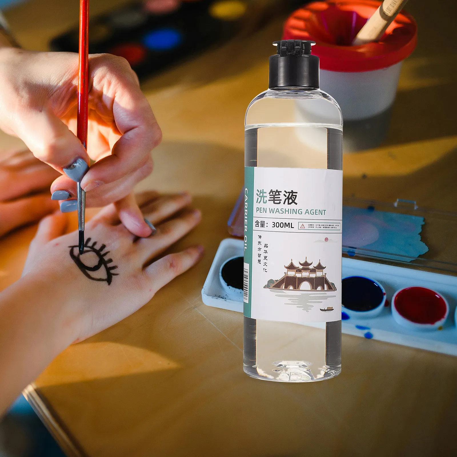 

Versatile Paint Brush Cleaner Liquid For Oil Painting Brushes Convenient Acrylic Brush Cleaning Tool