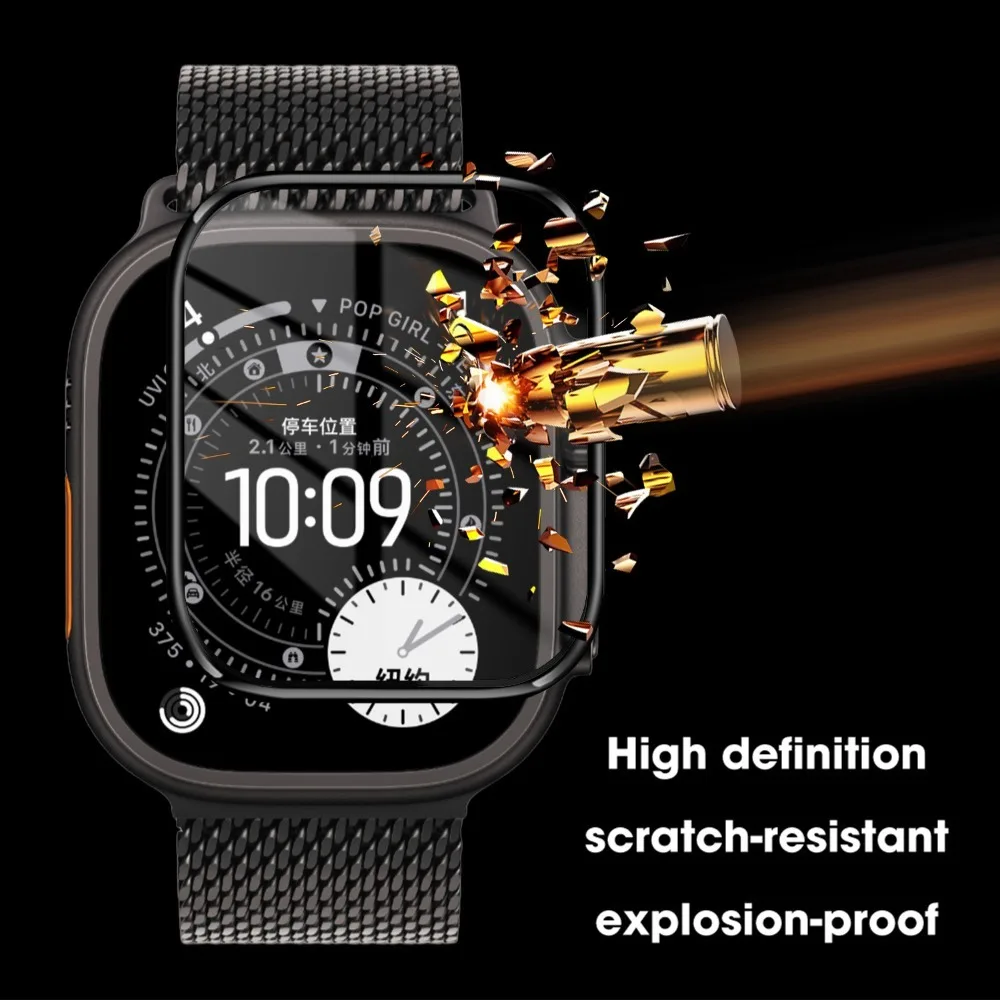 Protetor de tela para apple watch ultra 3 2 1 49mm hd filmes macios anti-arranhões para iwatch série 11 10 42mm 46mm ultra3 não é vidro