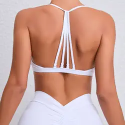 2024 Sports Bra Women Gym Sexy Fitness Yoga Clothes Sport Bralette Mujer Brassiere Workout Underwear Female White Red Short Top