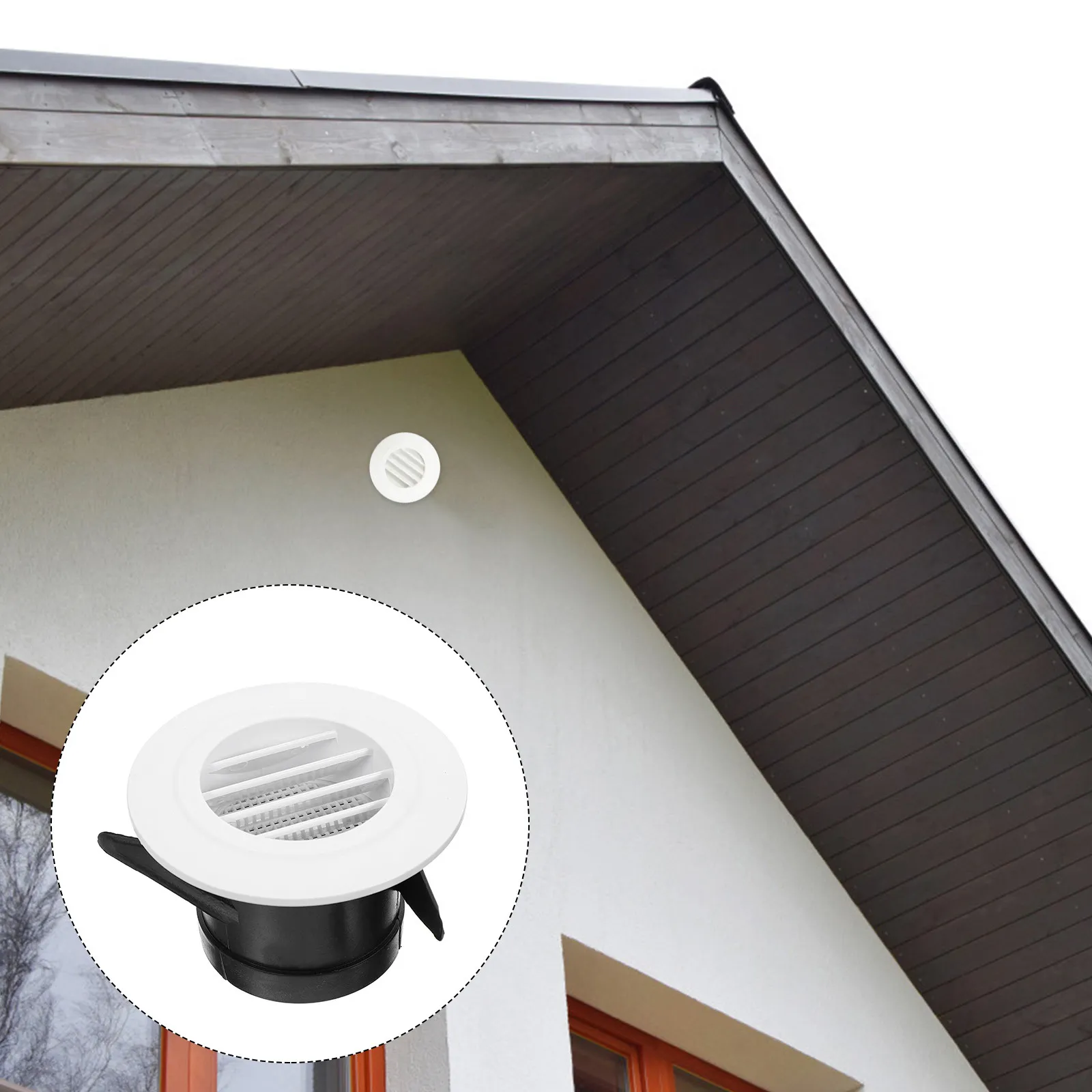 

Крышка вентиляционного отверстия для кондиционера, круглая вентиляционная решетка, гладкая структура, простая установка, воздуховыпускное отверстие для ванной комнаты и кухни