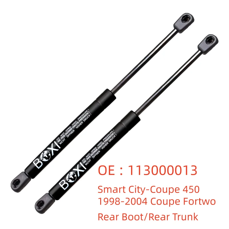 

BOXI 2Pcs Rear Boot Spring Lift Support 113000013 For Smart City-Coupe 450 1998-2004 Coupe Fortwo Gas Springs Lifts Struts