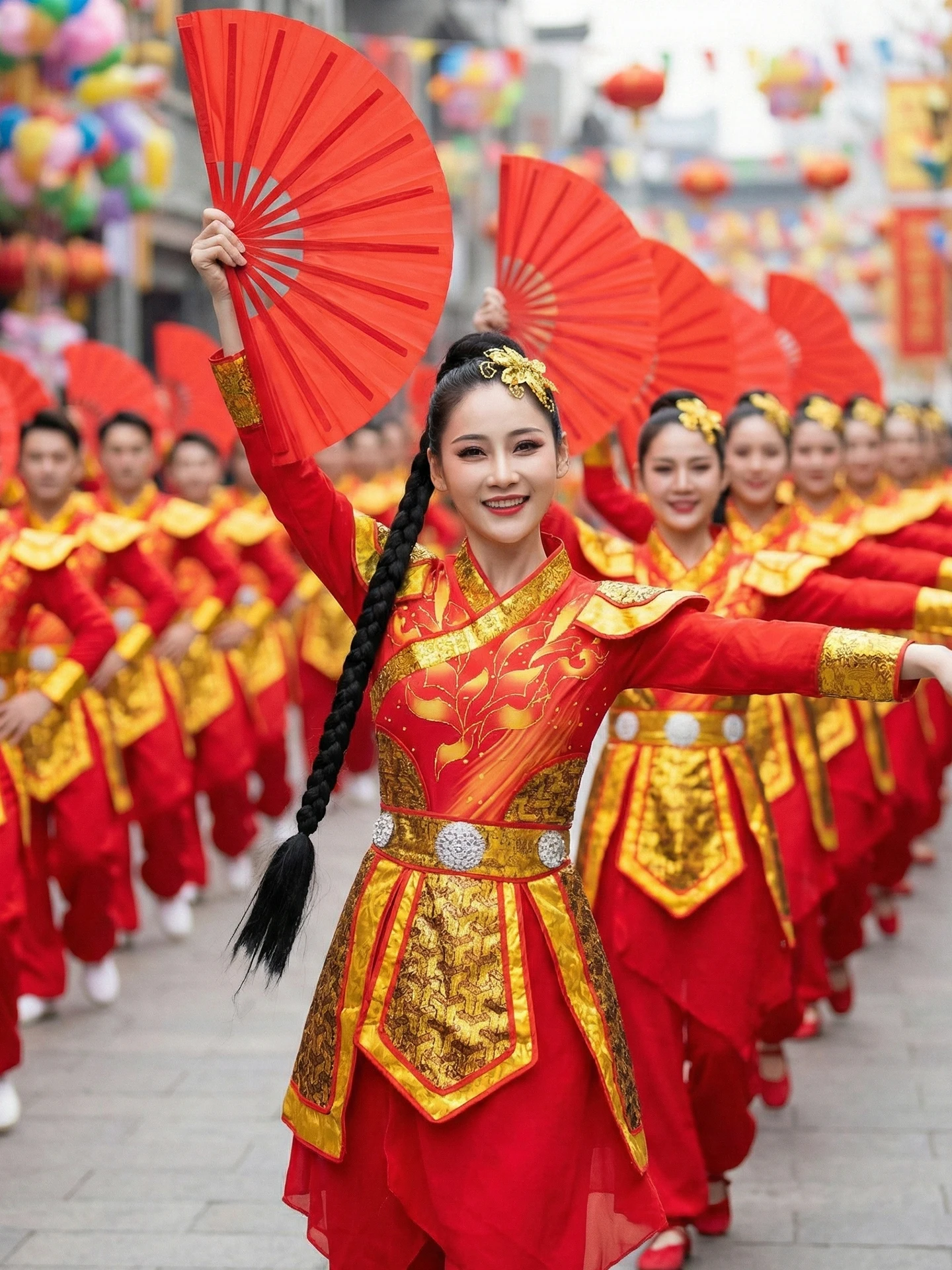 

2026 New Sle Waist Drum Performance Costume Men Women Adult Festive Drums Encouragement Dragon Fan Dance Traditional Ethnic...