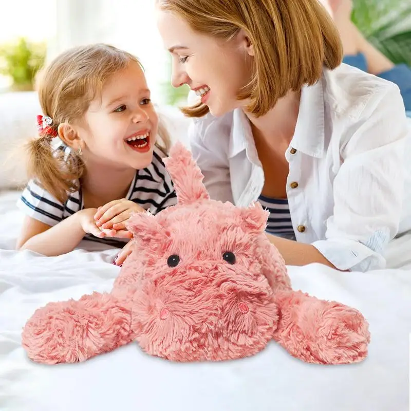 Hippo Plush ของเล่นตุ๊กตาน่ารักของเล่นตุ๊กตาน่ารักตุ๊กตาสัตว์ Sleeping Companion หมอนนุ่มน่ารักตุ๊กตาสําหรับเด็กผู้หญิงรถบ้านเตียง