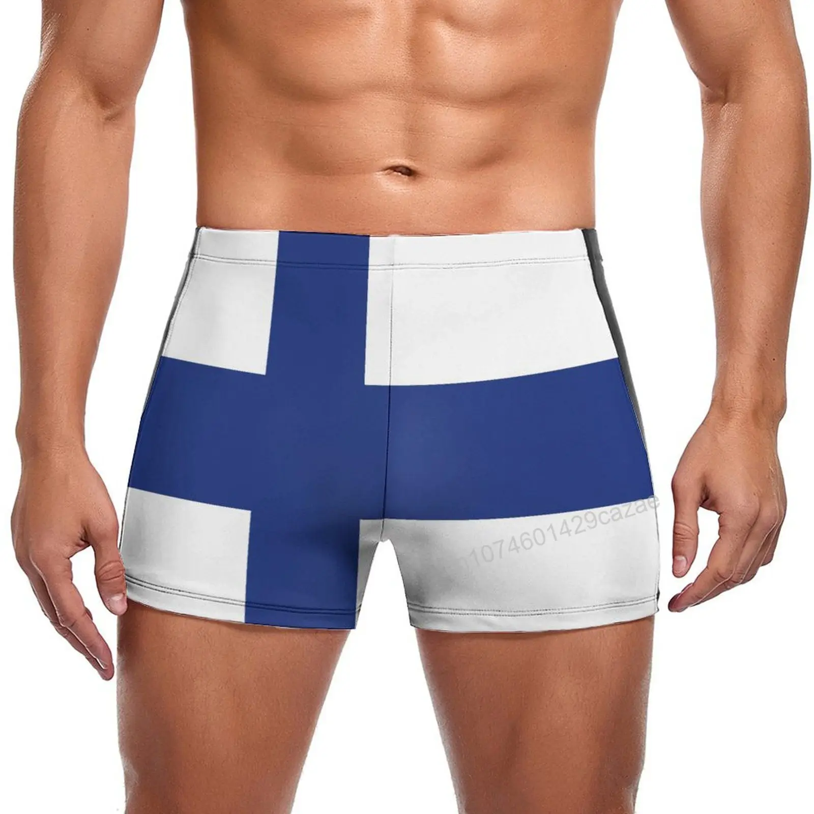 

2025 Summer Swimming Trunks Finland Flag Quick Dry Shorts For Men Swim Beach Short Summer Gift