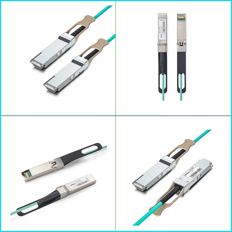 10G SFP + AOC เคเบิล10G SFP + TO SFP + สายเคเบิลใยแก้วนำแสงที่ใช้งาน OM3 MMF ประกอบไฟเบอร์ต่อโดยตรงพร้อมขั้วต่อ SFP +