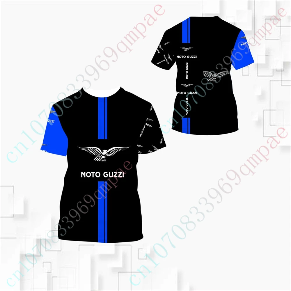 Moto Guzzi Oversized T-shirt Anime T-shirts Harajuku Short Sleeve Top Casual T Shirt For Men Women Unisex Clothing Custom Logo