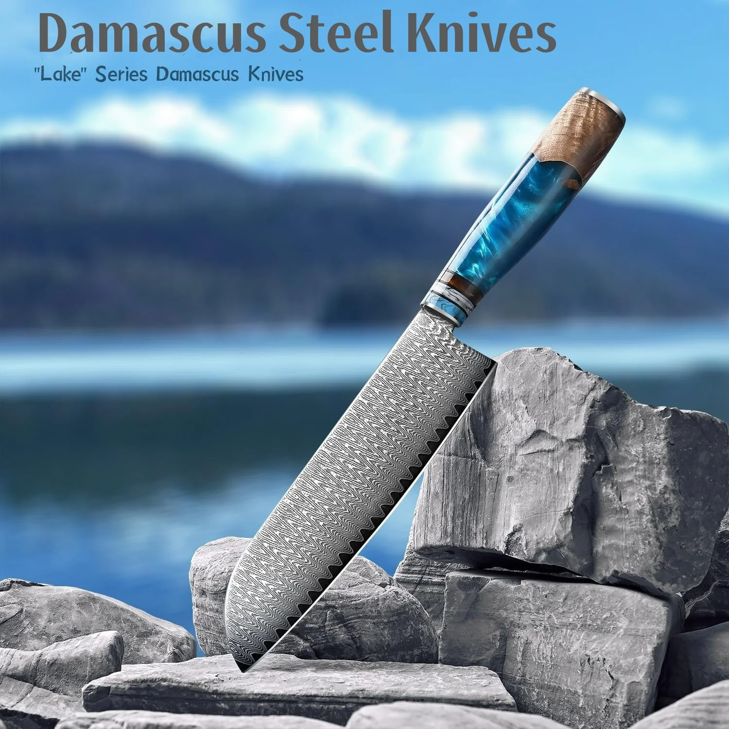Cuchillo Santoku, cuchillo Damasco Vg-10, hoja de acero afilada, cuchillos de cocina japoneses profesionales, cuchillos y accesorios de cocina de 7,0 pulgadas