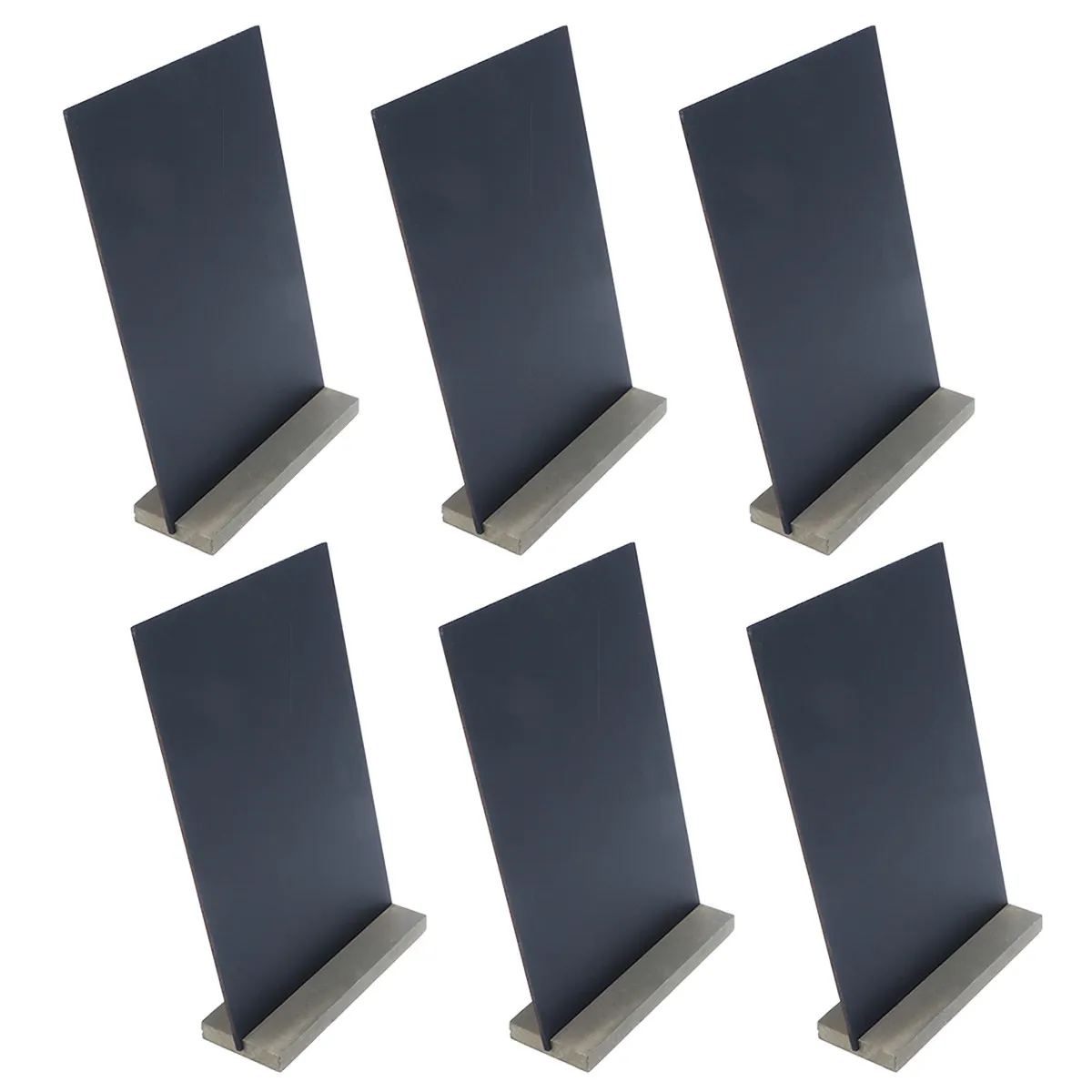 

6Pcs Wooden Double-Sided Blackboard Message Board Portable Decorative Chalkboard Stand for Home Kitchen Party Wedding Mini