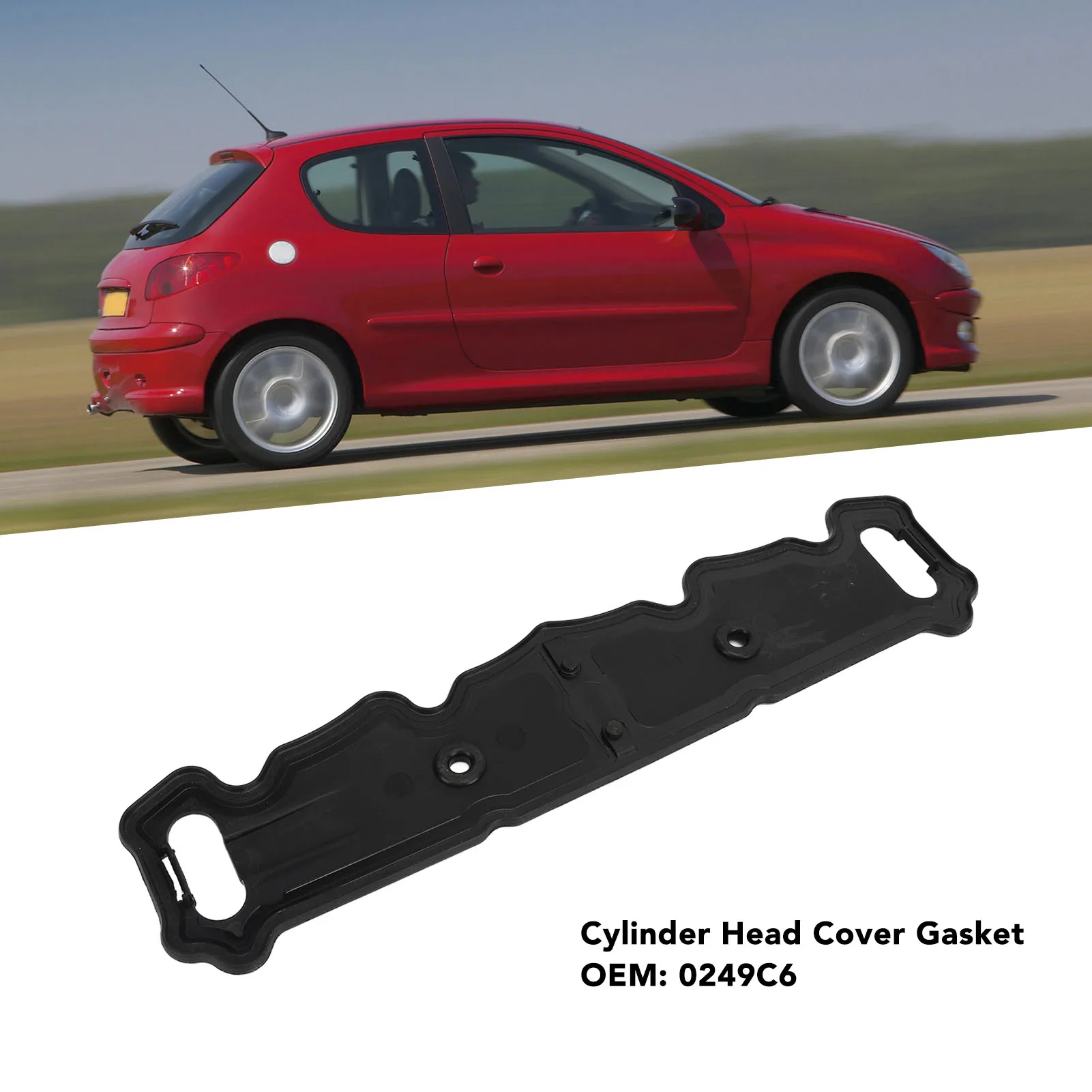 غطاء رأس الأسطوانة طوقا غطاء رأس الأسطوانة طوقا الكمال ختم مانعة للتسرب 0249C6 استبدال ل 206 207 307 #5