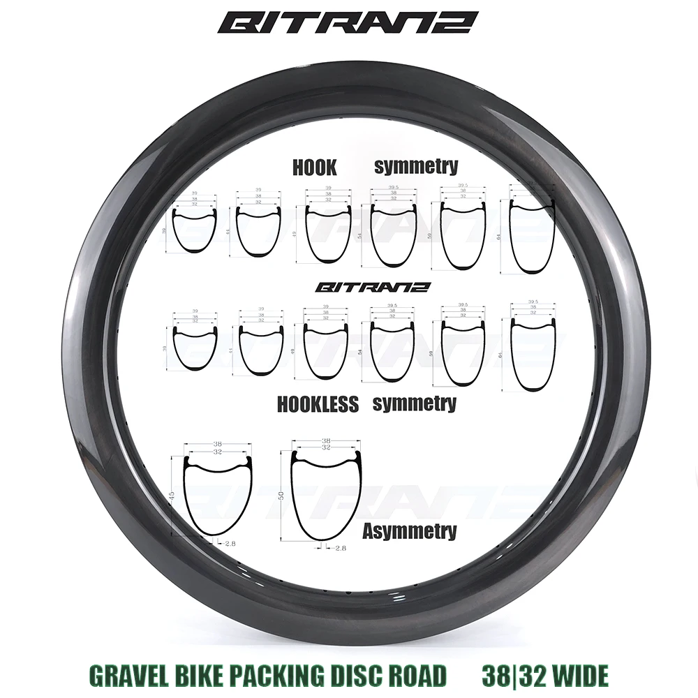 700c Карбоновый обод Clincher Бескамерный шоссейный велосипед шириной 38 мм 32 мм 39/44/45/49/50/54/59/64 мм Велосипедное колесо с крючком без гравийного диска 700c Карбоновый обод Clincher Бескамерный шоссейный велосипед шириной 38 мм 32 мм 39/44/45/49/50/54/59/64 мм Велосипедное колесо с крючком без гравийного диска