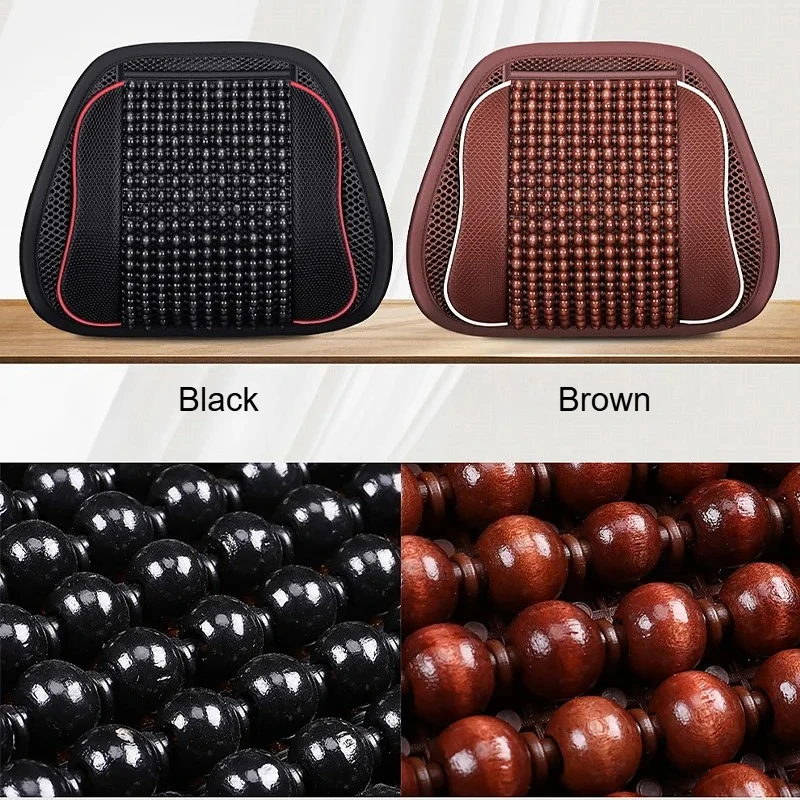 Universal Car Back Support Chair Massage Lumbar Support Waist Cushion Mesh Ventilate Cushion Pad For Car Office Home
