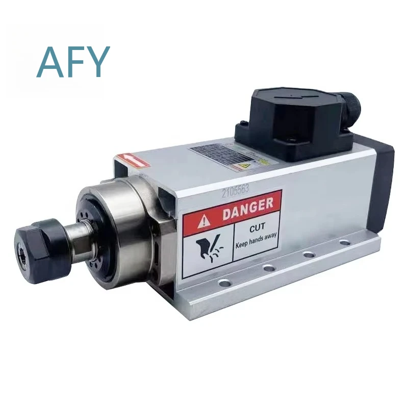 0.75KW ER11 Spindle Motor with Frequency Converter for Woodworking CNC Router Air Cooled High Precision Spindle Tool