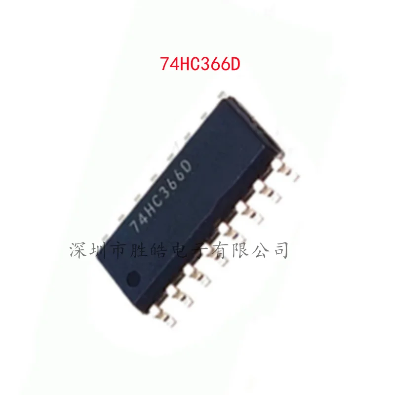 (10PCS)  NEW  74HC366D  74HC366  Logic Chip IC Tri-State  Inverse Buffering   SOP-16   Integrated Circuit