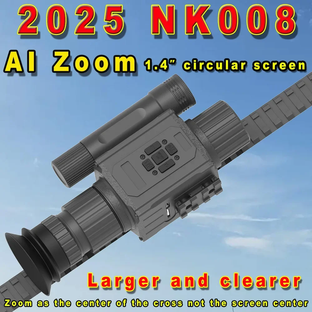 

Megaorei 2025 New Update AI Zoom NK008 Hunting Scope Starlight Night vision 1080p 850NM/ 940NM Laser IR Night Vison Monocular