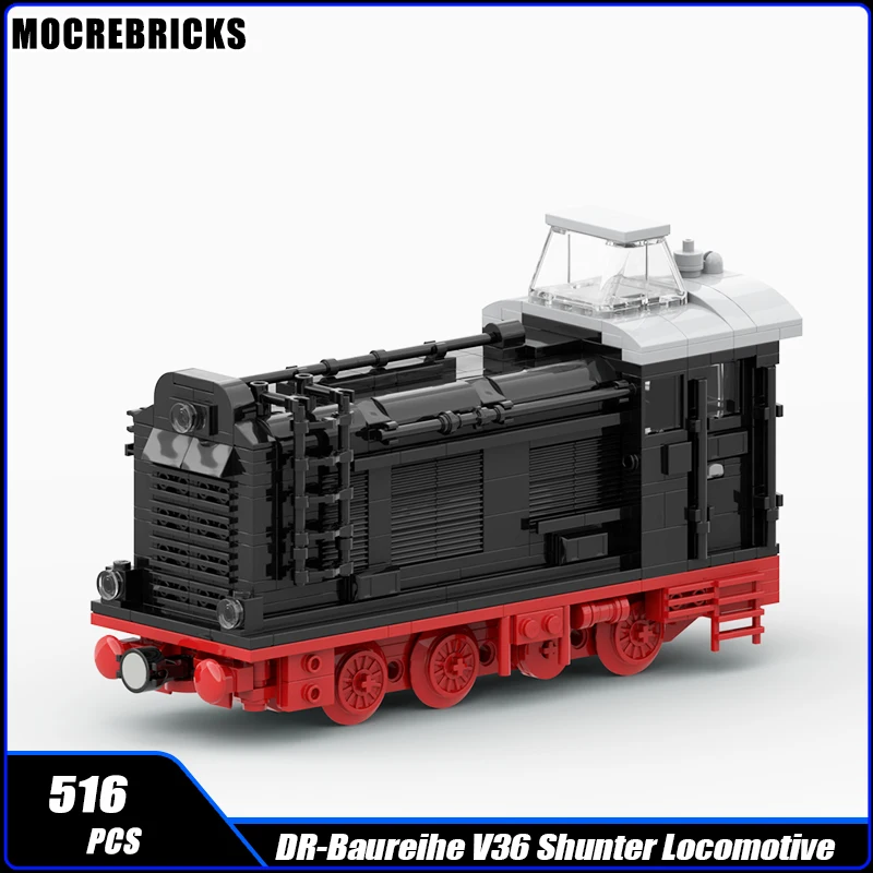 

MOC-104073 City Railway DR-Baureihe V36 Shunter Locomotive Building Block Assembly Model Brick Toy Children's Gifts