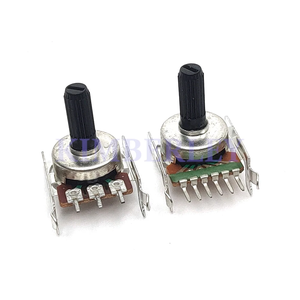 2 Piece 161 R201T North American Speaker Bass Main Volume Potentiometer 6 Pin 3 Pin A103 A10K B10K B20K B50K B100K Shaft 15MM