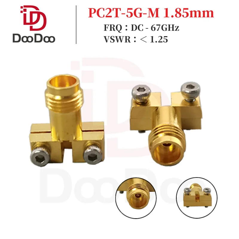 

DC- 67GHz 1.85mm Connector Microwave Female Jack RF Coaxial Adapter for PCB End Launch Solderless Connectors Flange on the Board