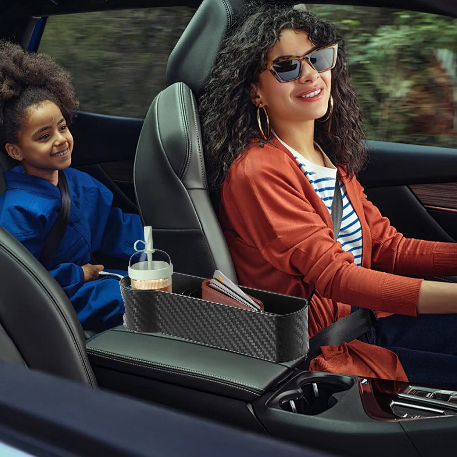 

Щелевой наполнитель для автомобиля, 2 шт., с держателем для телефона между сиденьем, автомобильный щелевой наполнитель для организации, предотвращает падение внедорожника, грузовика