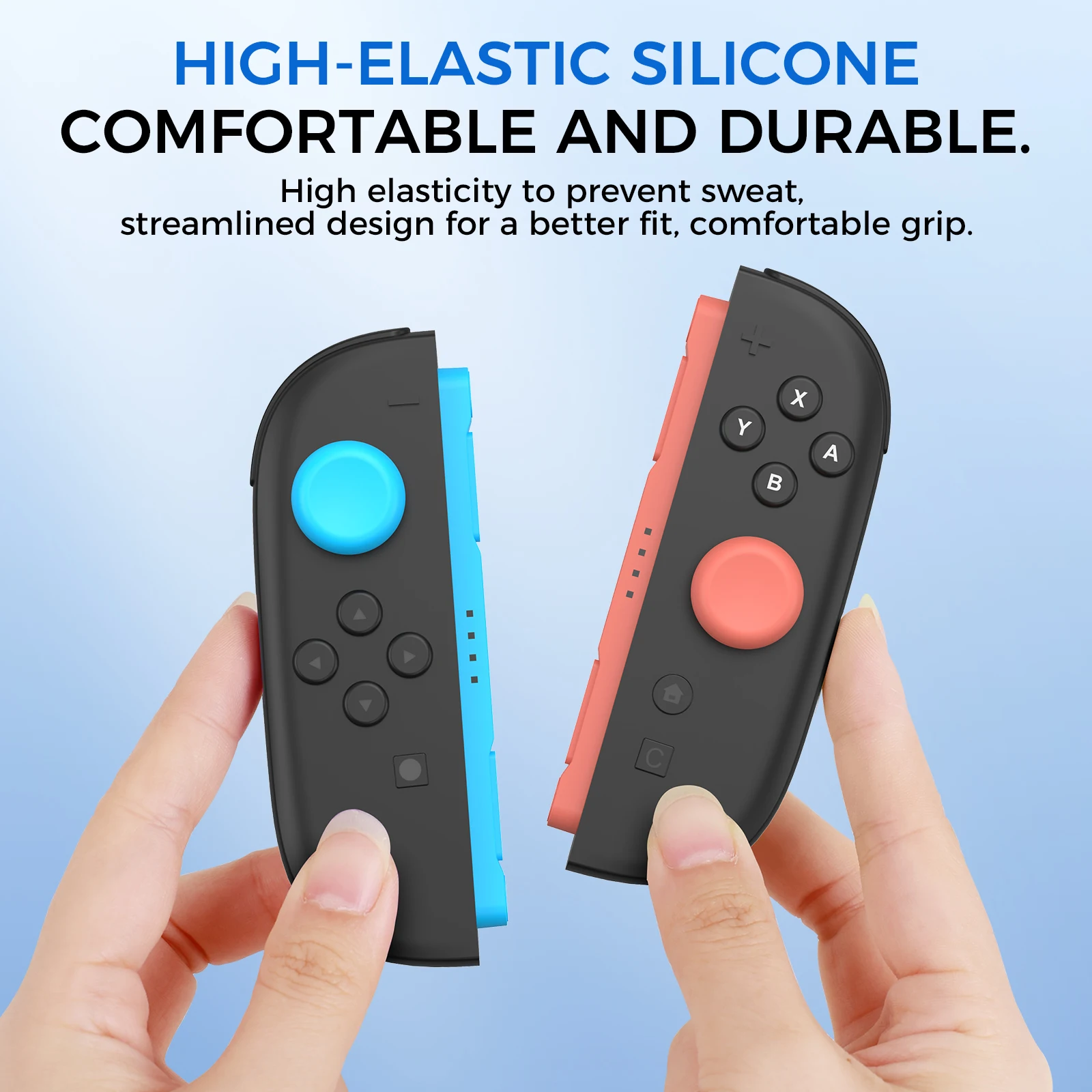 llNE Dual-height Silicone Joystick Caps for Switch 2 /  High-Quality Silicone，Precise Molding ，Comfortable Grip  ，Protects the J