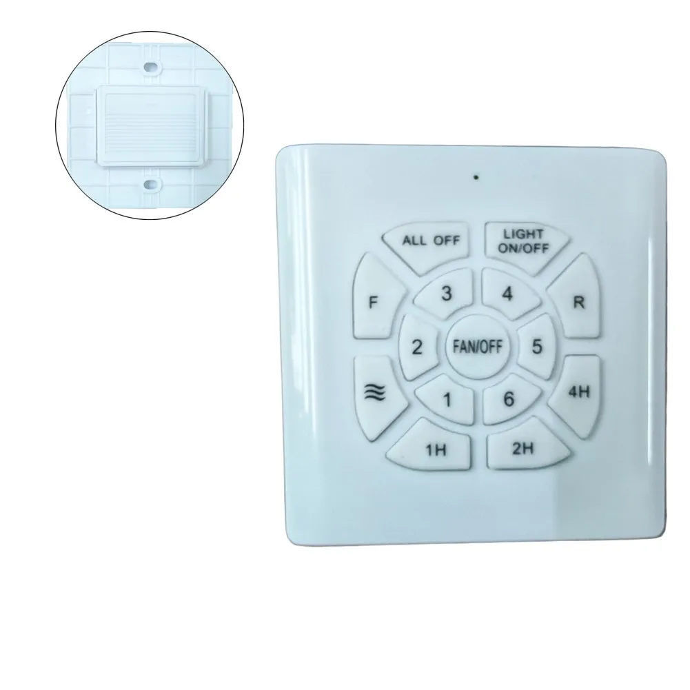 1Pc 6-Speed Variable Fan Light Remote Control Wall Switch For Ceiling Fan Regulator With Reversible Direction Control