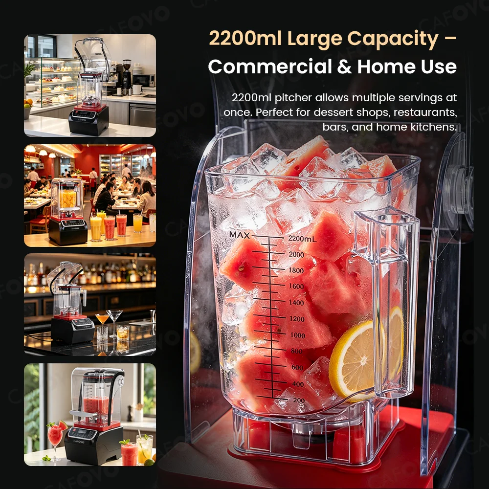 CAFOVO BL2 業務用スマートスムージーブレンダー 2 - Bar Blender Mixing のレビューと価格
