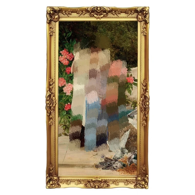 Wooden Carved Oil Painting Frame Picture Frame 36Inch