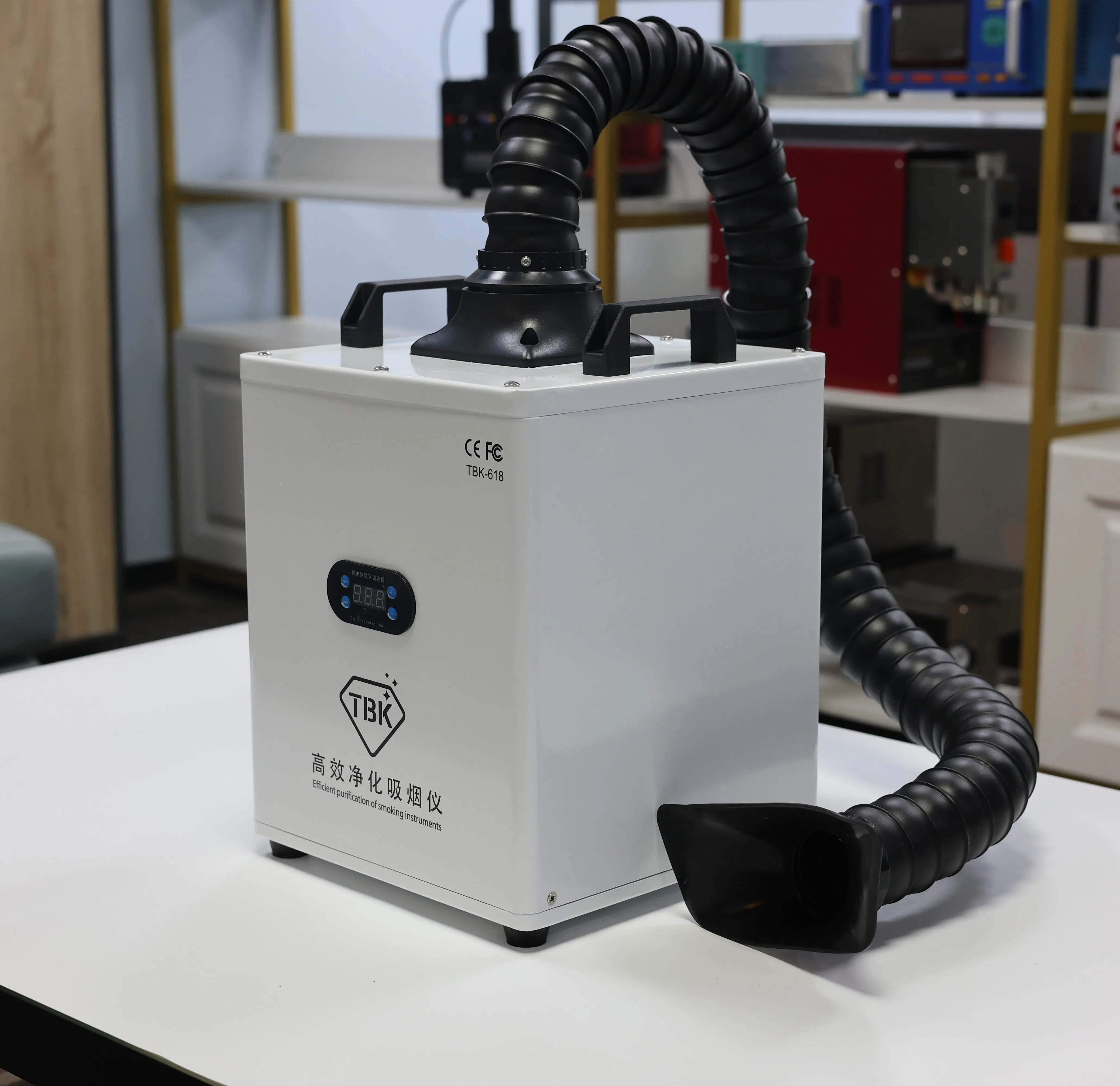 TBK-618 Smoking Instrument Welding Smoke Fume Extractor Laser Dust Smoke Purifier Cleaner Fume Extractor Purification TBK 618