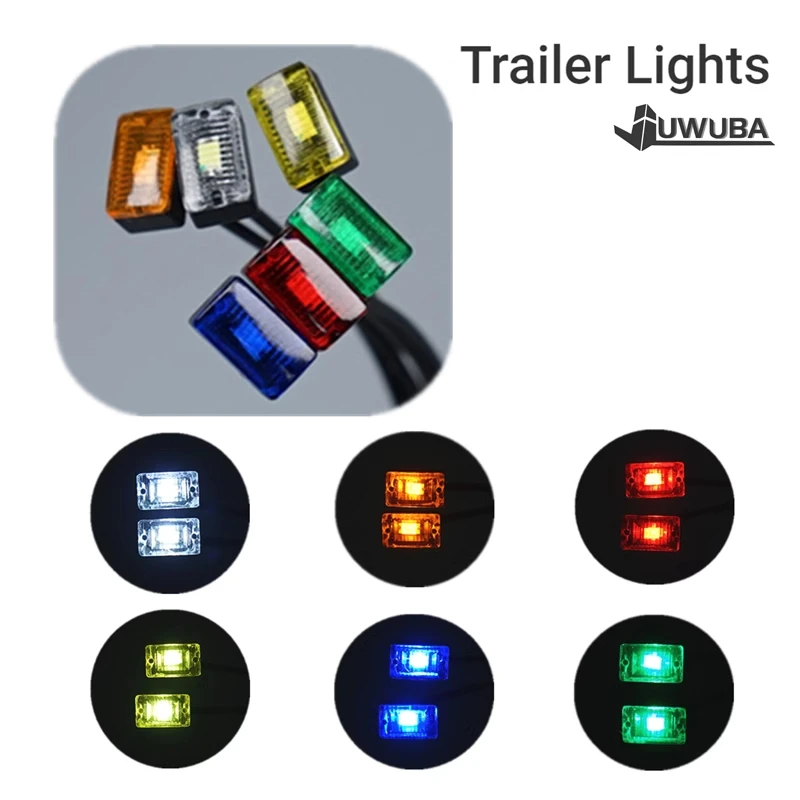 LED 3V Position Light Side Lights Warning Lamp for 1/14 Tamiya RC Truck Car Scania 770S Benz Actros 3363 Volvo MAN LESU