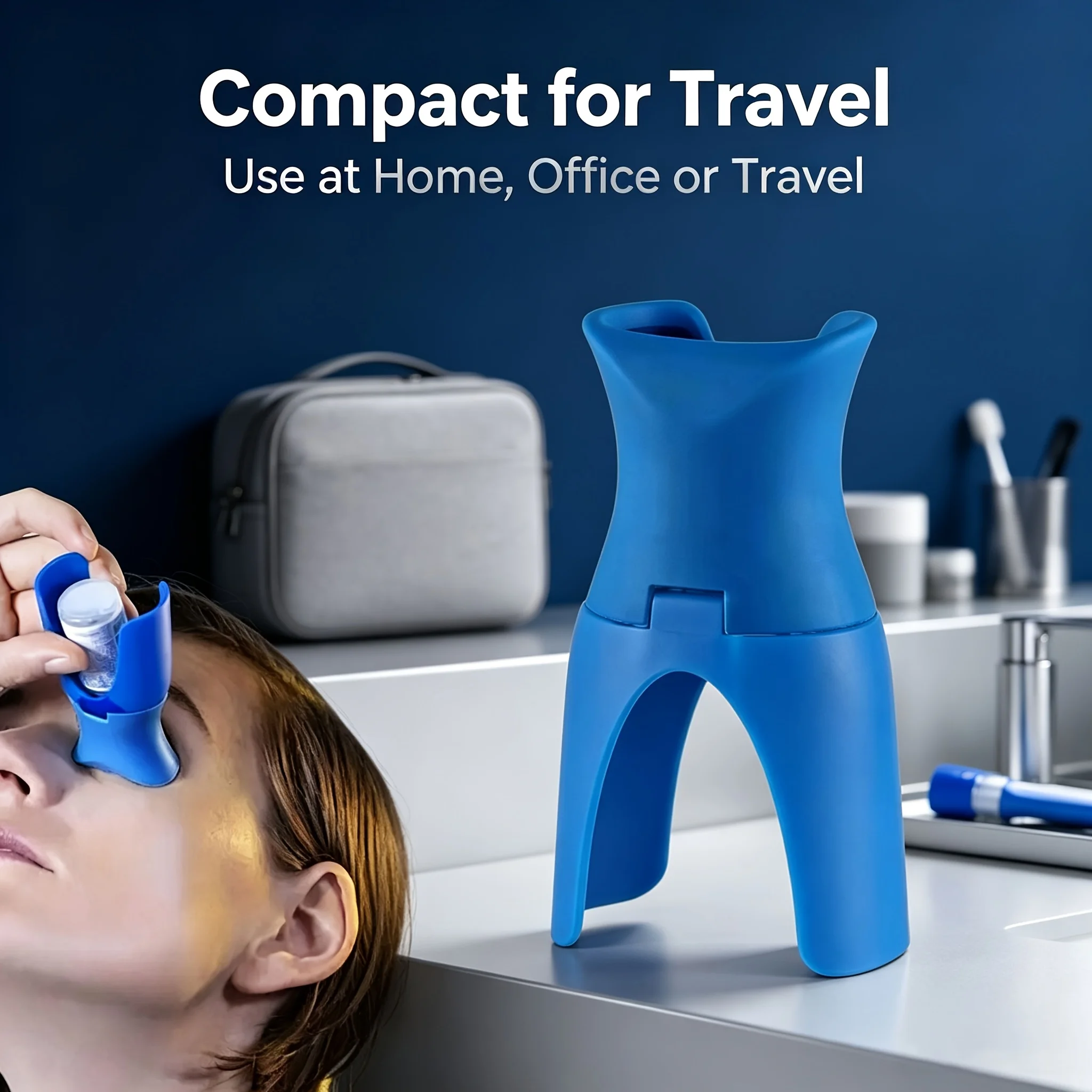 Universal Eye Drop Applicator Assistant Reusable Eyedrop Guide Tool for Accurate Error-Free Eye Medicine Use