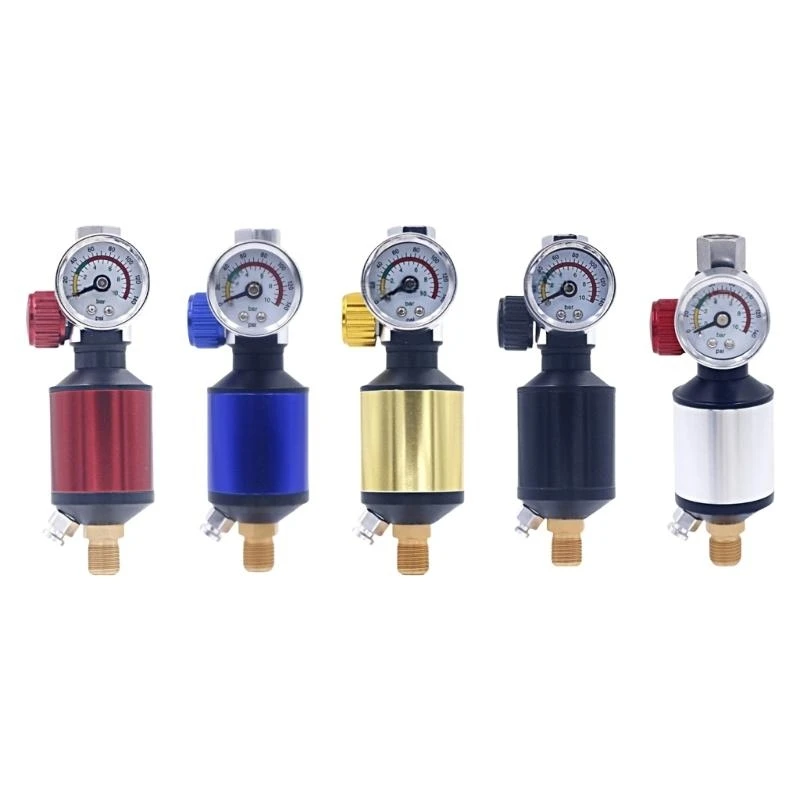 

57QF Sprays Air Pressure Regulator Gauge Air Filter Oil Water Separator Water Filter Tool Accessories Factory Equipment