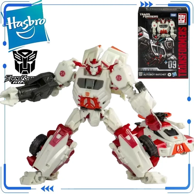 本物のハスブロトランスフォーマースタジオシリーズゲーマーエディション09オートボットラチェットアクションフィギュア玩具モデル装飾品在庫あり