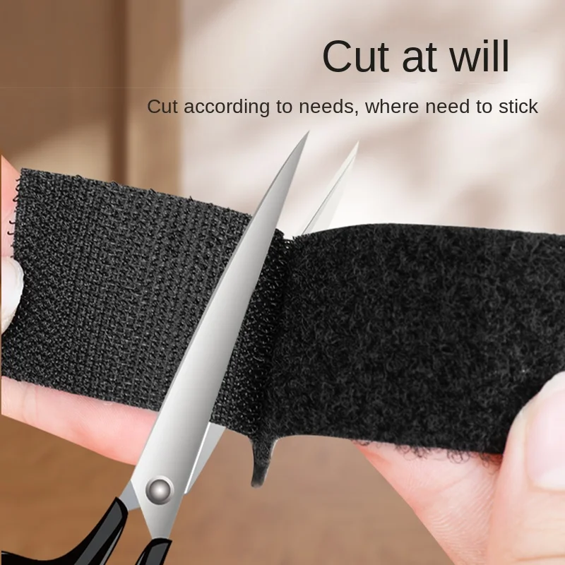 3M Hook And Loop Self-Adhesive Tape – 1” X 20 Ft, 9448A Black, Heavy Duty Interlocking Nylon Fastener