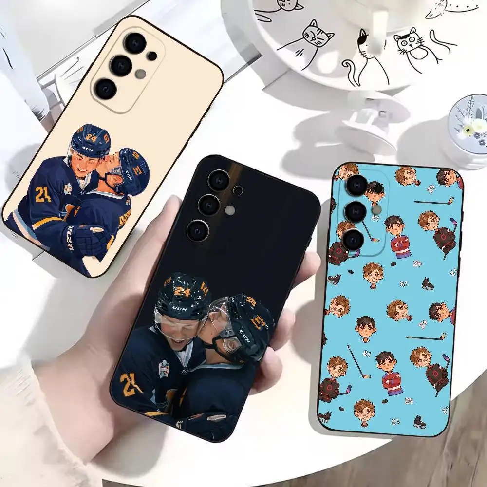 H-Heated Rivalry Ice Hockey  Phone Case Black Silicone Soft For Samsung S25,S24,S21,S22,S23,S30,Ultra,S20,Plus,Fe,Lite