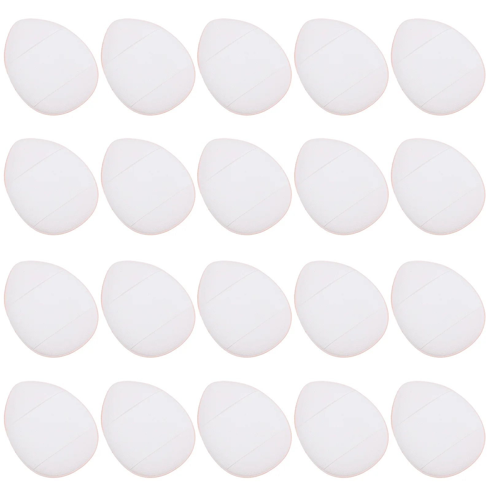 20 個ドライウェット両用メイクアップパフミニパウダーパフソフトストラップフェイスコンシーラーアプリケーター美容スポンジコンパクトサイズ