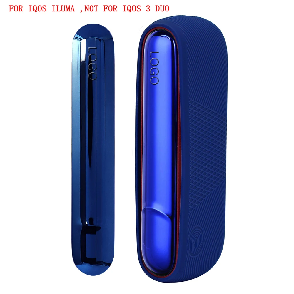 JINXINGCHENG 12 Colors Soft Case+Side Cover for IQOS ILUMA Case for IQOS ILLUMA Accessories E-Cigarettes Replaceable Cover