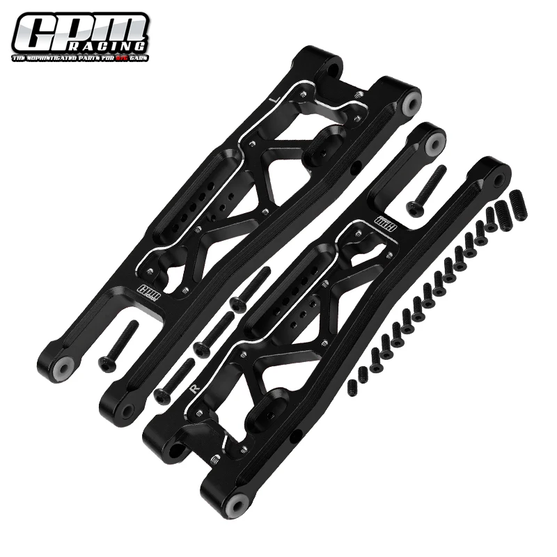 Brazos inferiores delanteros de aluminio GPM para TRAXXAS 1/8 Sledge Monster Truck 95076-4