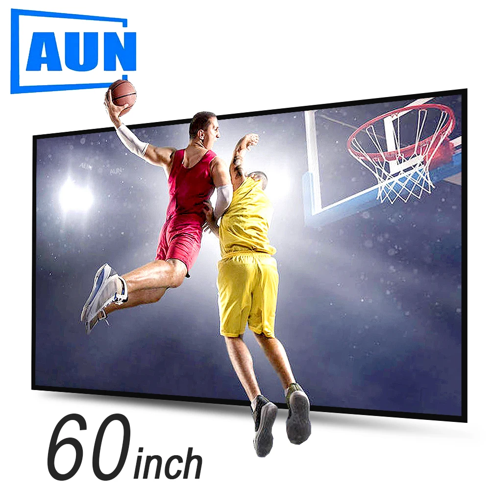 

60 100 120 inch Anti Light Projector Screen Reflective Fabric Home theater ALR Screen 4K 1080P LED DLP projector 16/9