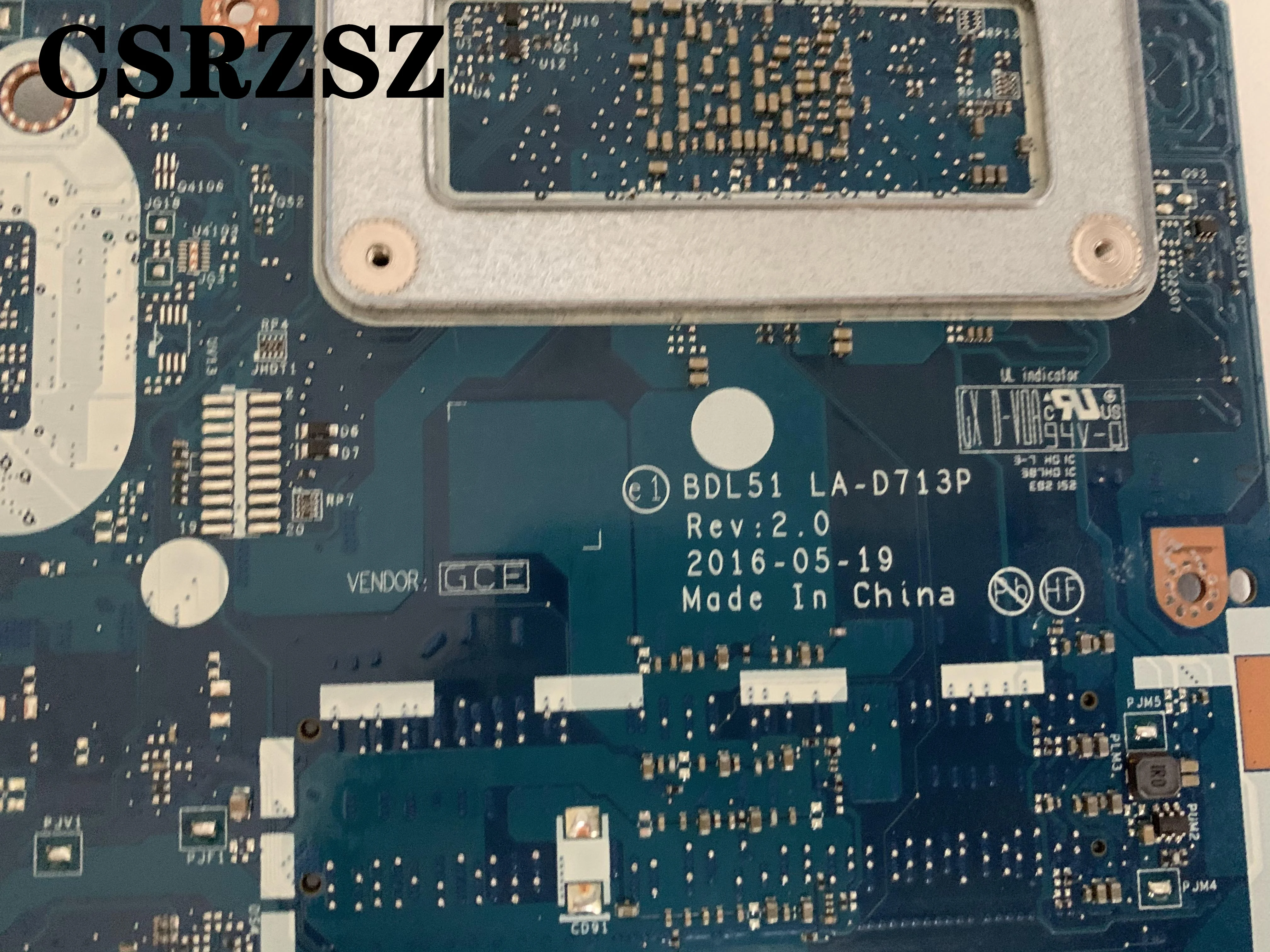 CSRZSZ Mainboard Für HP Pavilion 15-BA mit A10-9600P Laptop motherboard LA-D713P 854958-601 100% Test ok qualität assurace