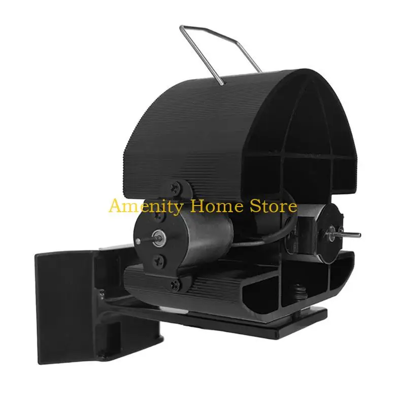 F26C DY4206 موقد فرن مروحة تعمل بالطاقة الحرارية 18 شفرات هادئة 3 محركات مراوح الموقد #2